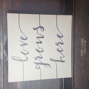 Wall Art Love grows here.  Canvas